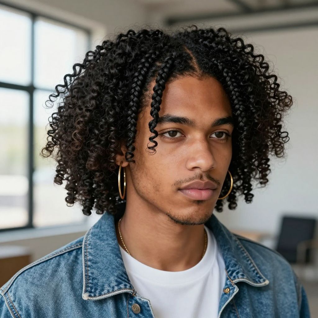 Half Cornrows, Half Afro