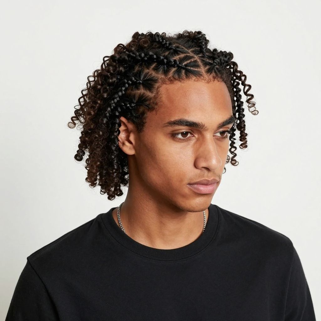 Geometric Cornrow Patterns