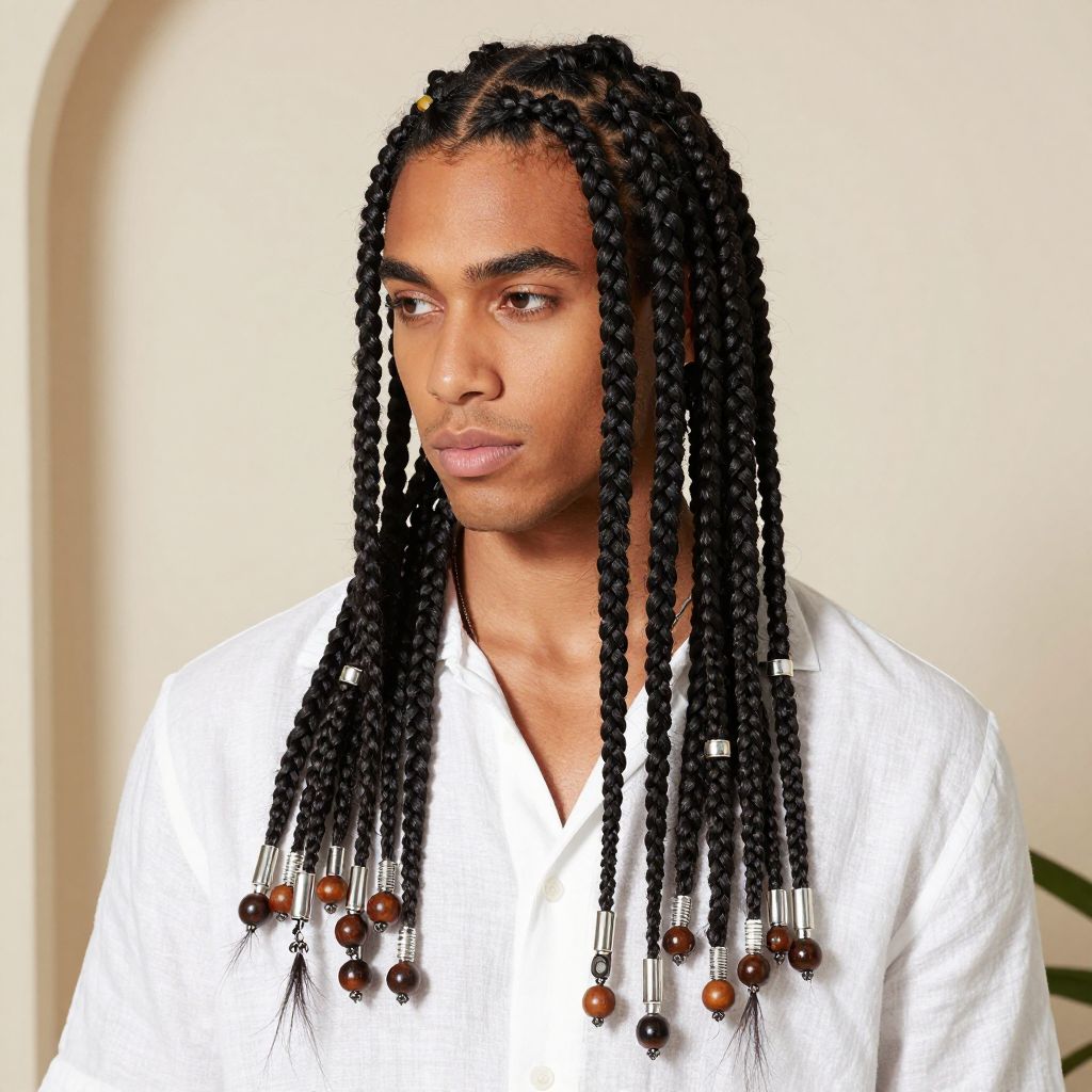 Goddess Braids with Accessories