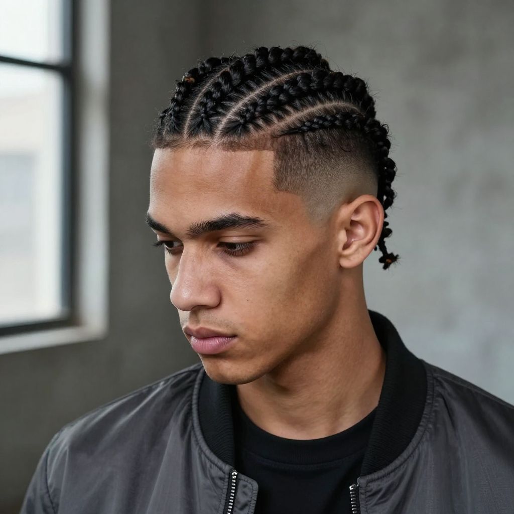 Micro Braids with Undercut