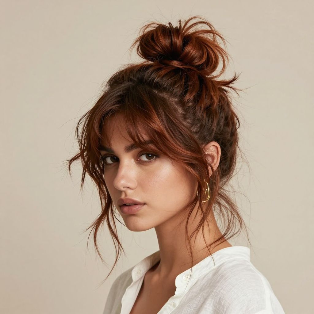 The Voluminous Top Knot Messy Bun