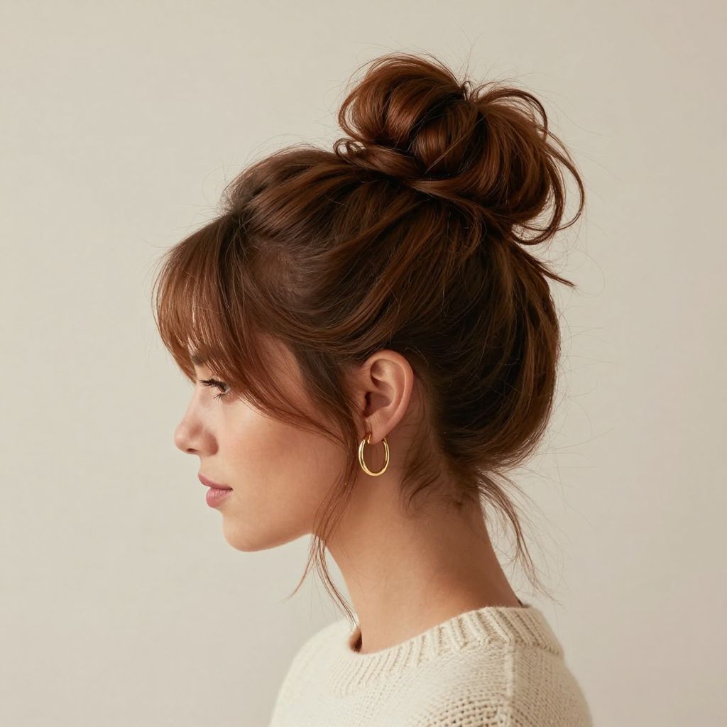 The Looped Messy Bun