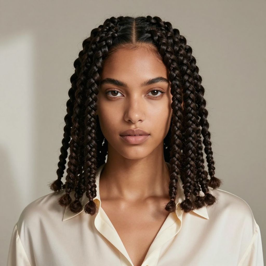 Mini Twists with Middle Part