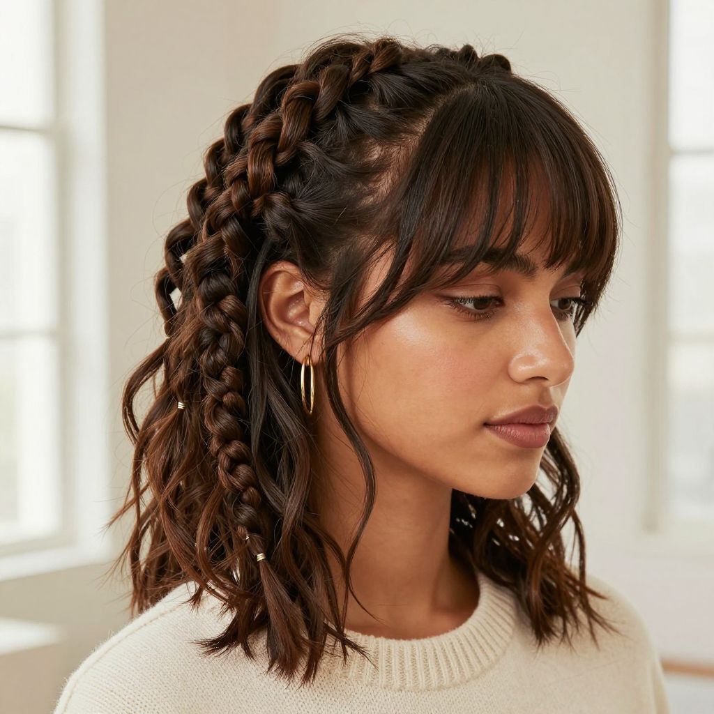 Mini Twists With Bangs