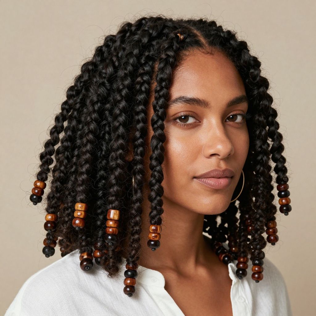 Twists with Beaded Accents