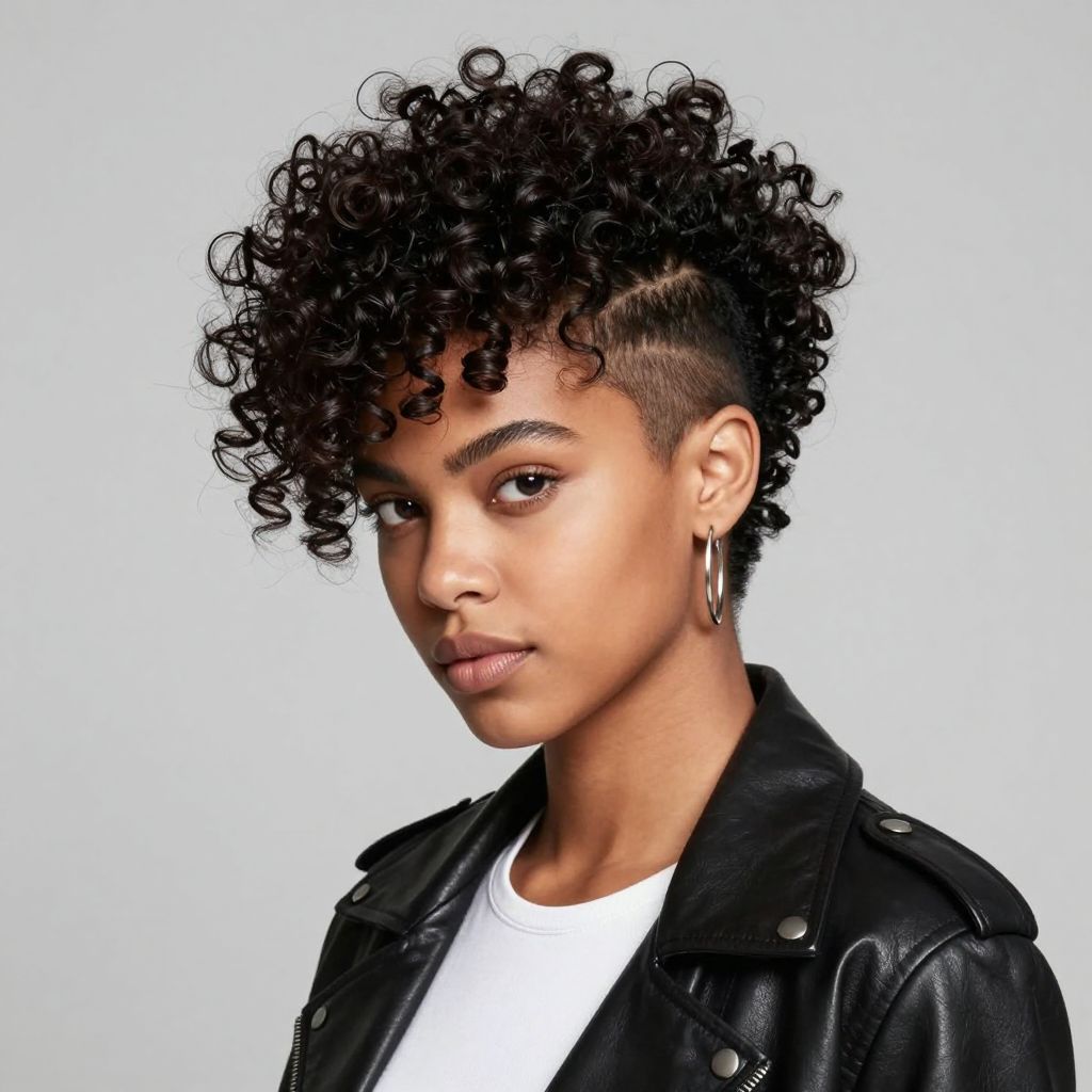 Curly Top with Undercut