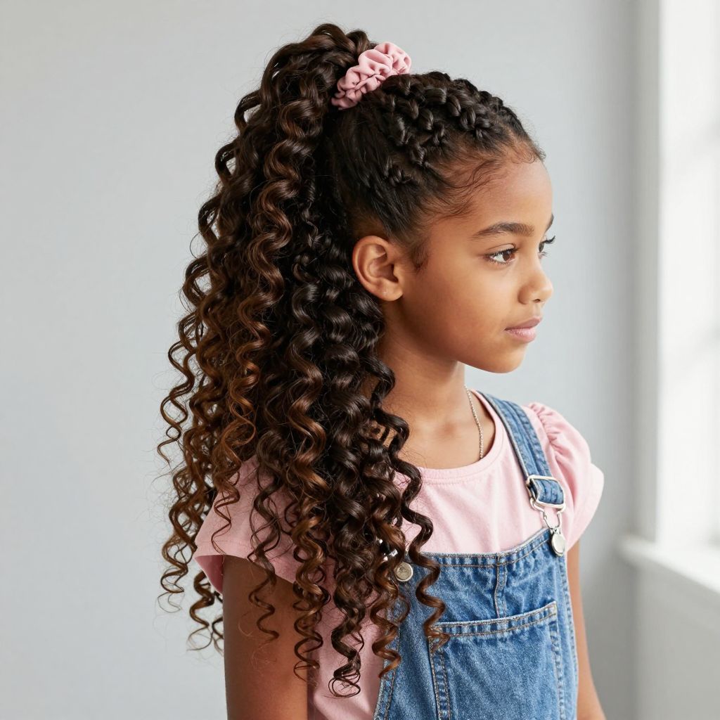 High Twist-Out Ponytail