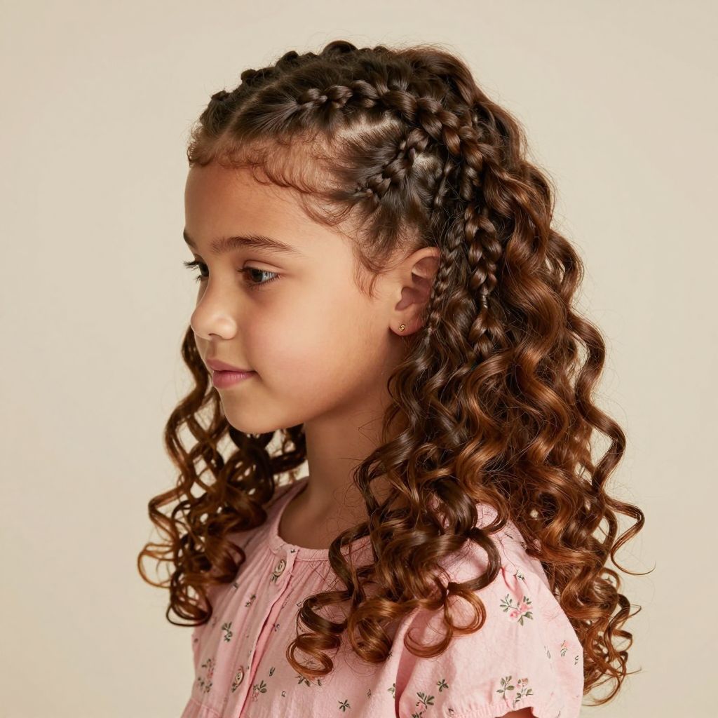 Two-Strand Braids with Curly Ends