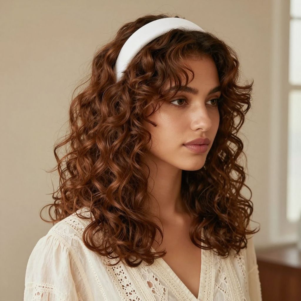 Loose Curls with Headband