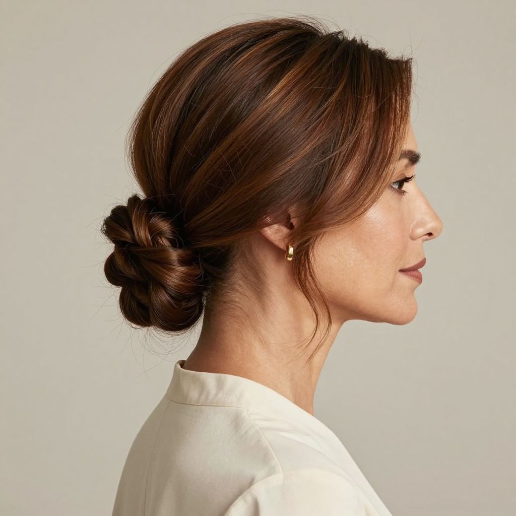 Twisted Low Bun