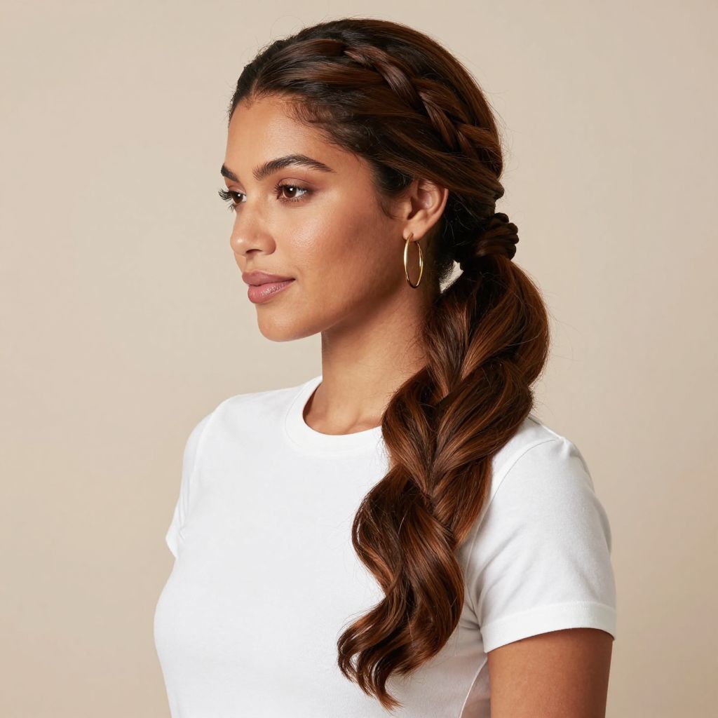 Twisted Low Ponytail