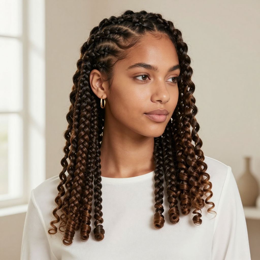 Micro Twists with Side Part