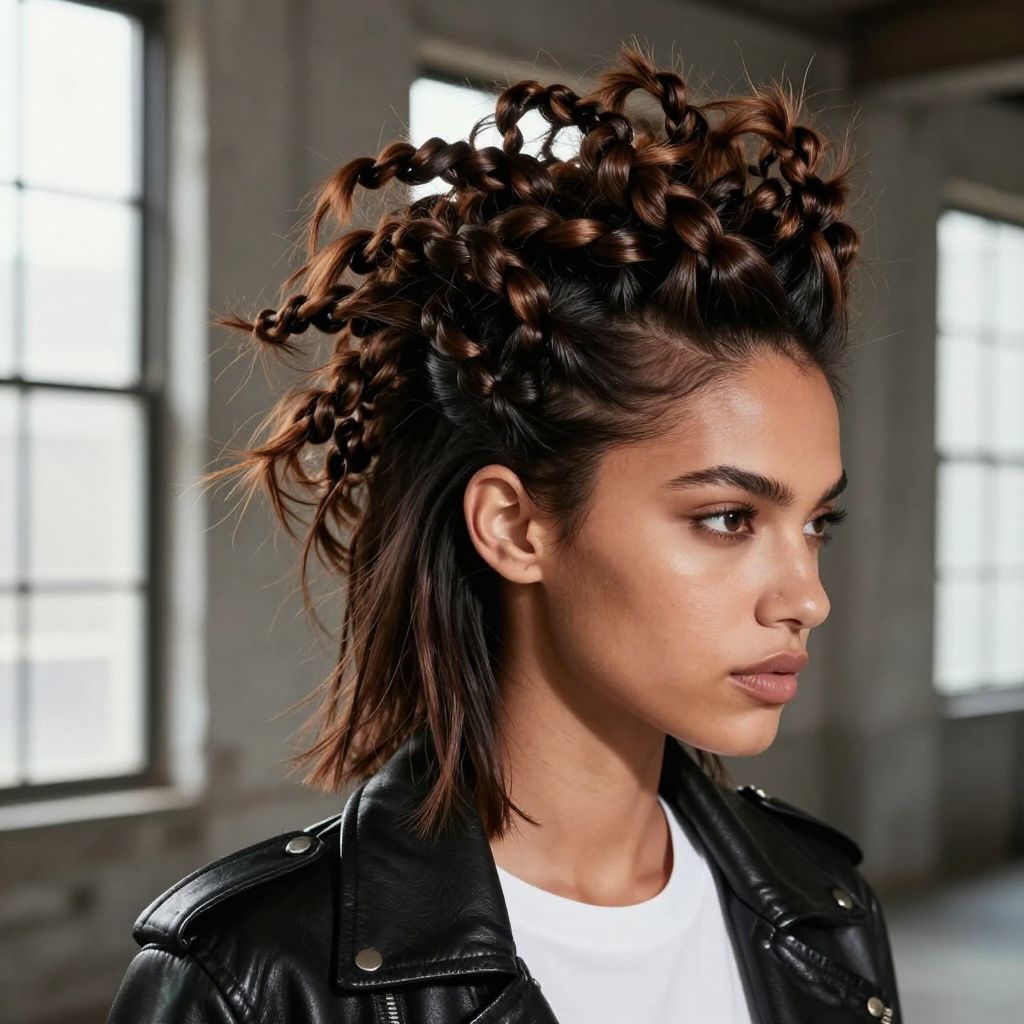 Two Strand Twist Mohawk