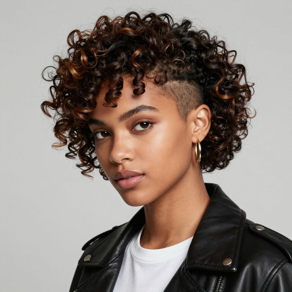 Curly Crop with Undercut