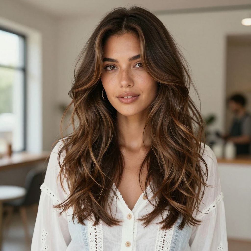 Textured Shoulder-Length Waves