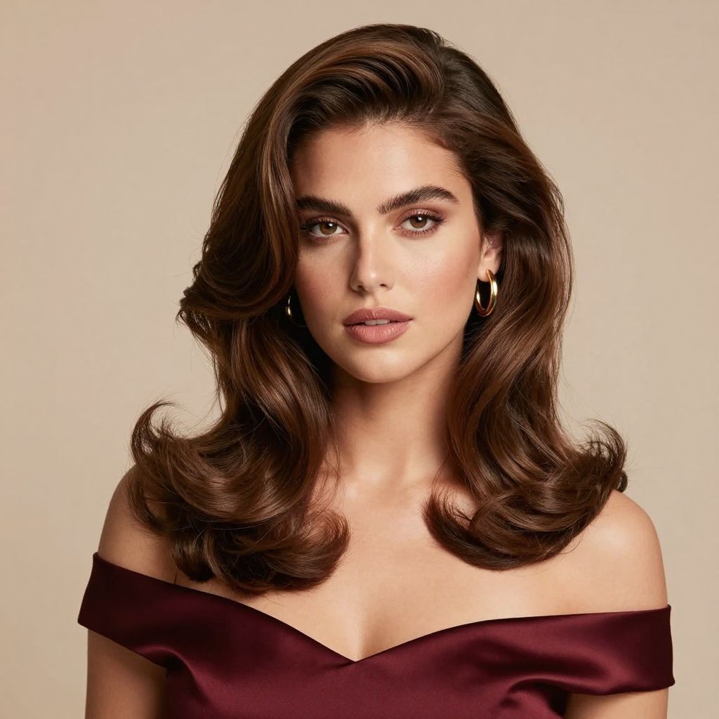Classic Blowout with Volume and Roll