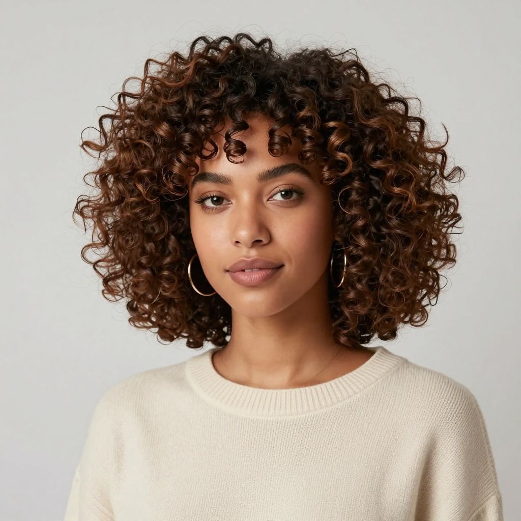Voluminous Curly Bob