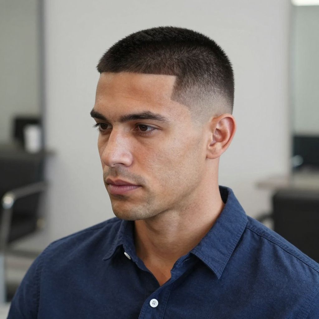 Buzz Cut with Fade