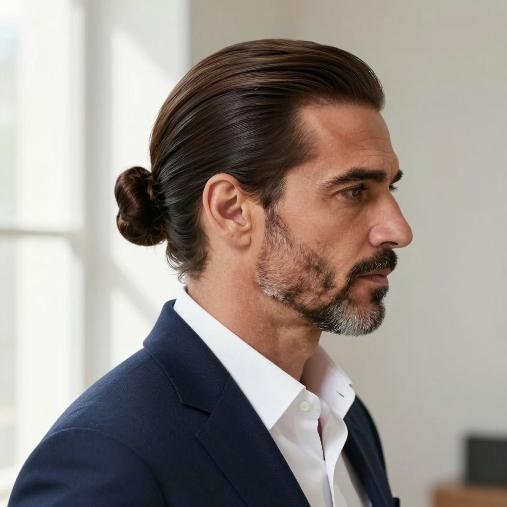 Slick Low Bun with Clean Lines