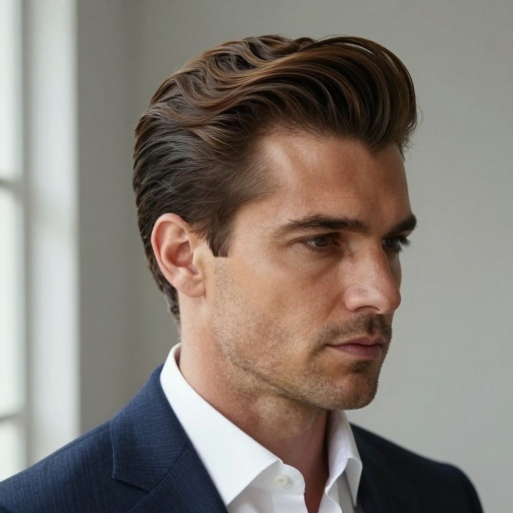 Slicked Back with Volume