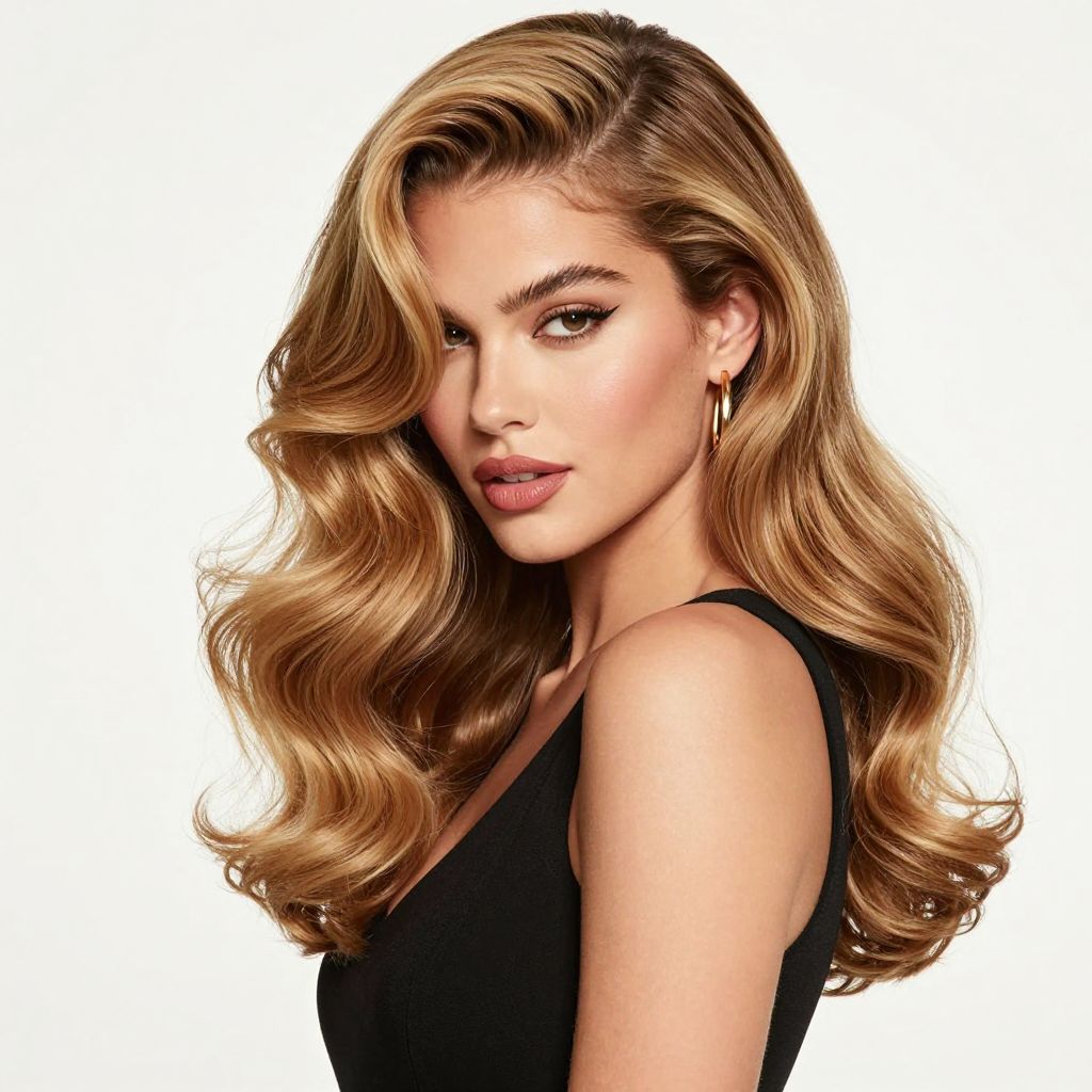 Flirty Side Bang Waves