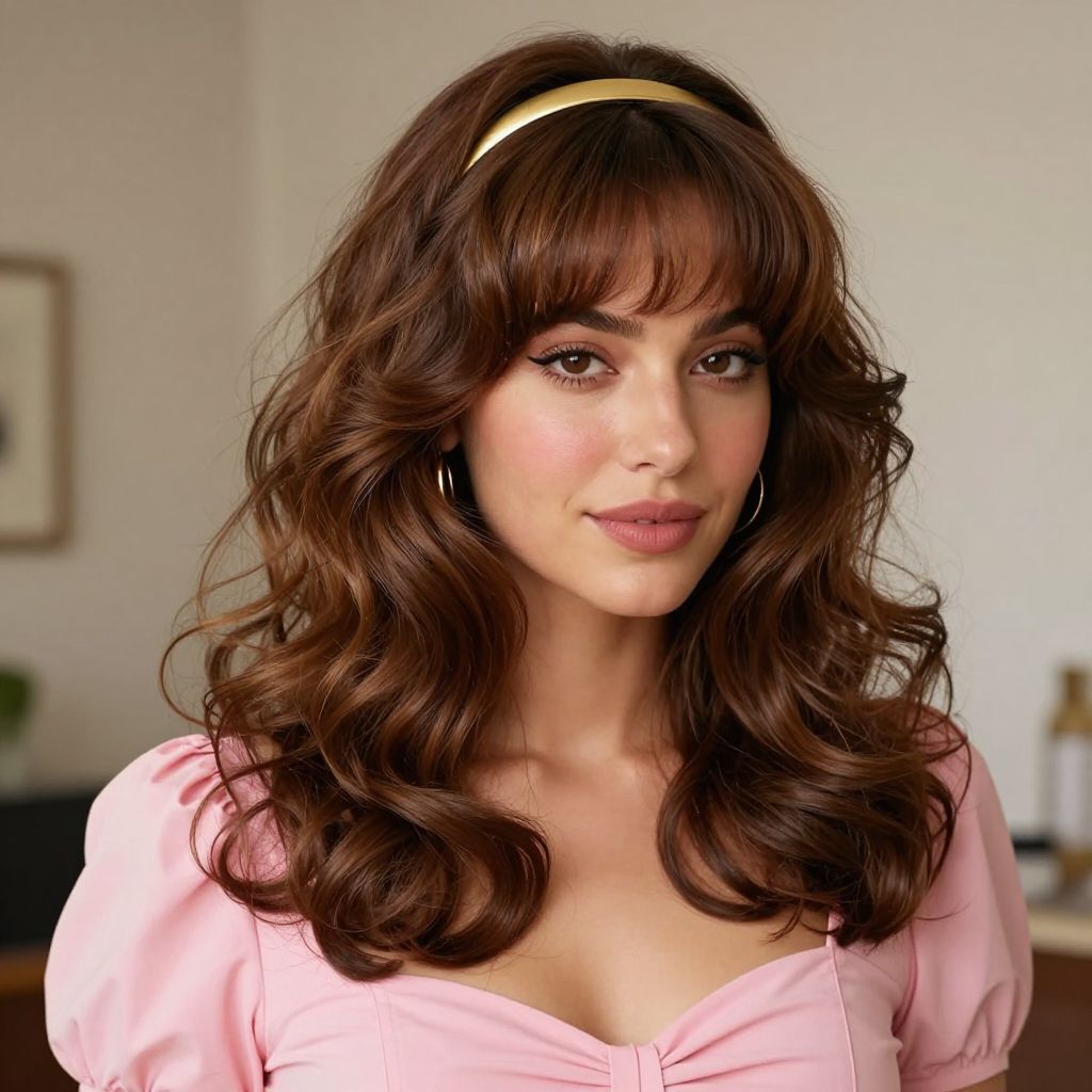 Curled Bump Bangs