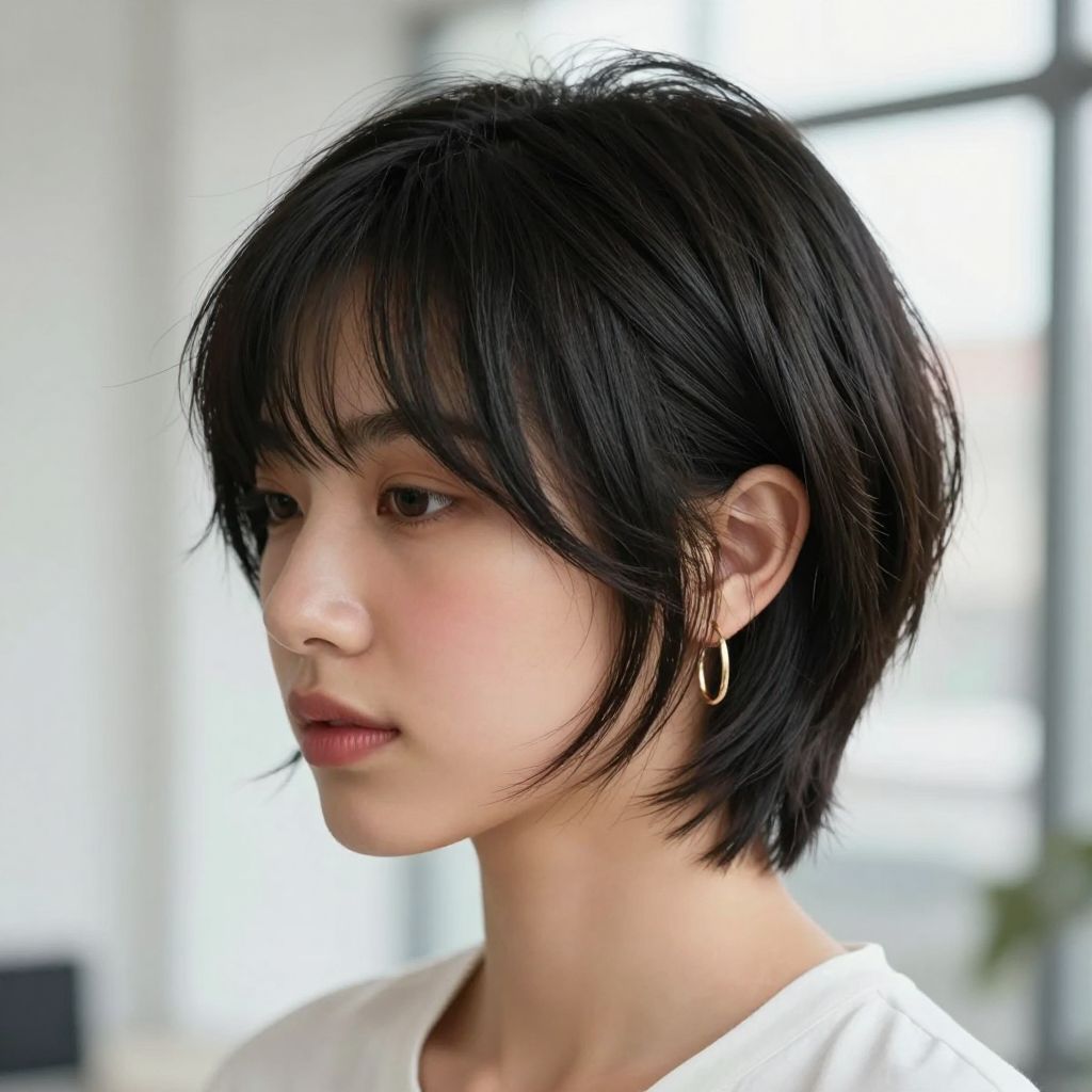Pixie with Feathered Front