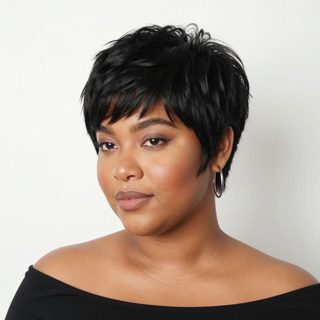 Soft Pompadour Pixie