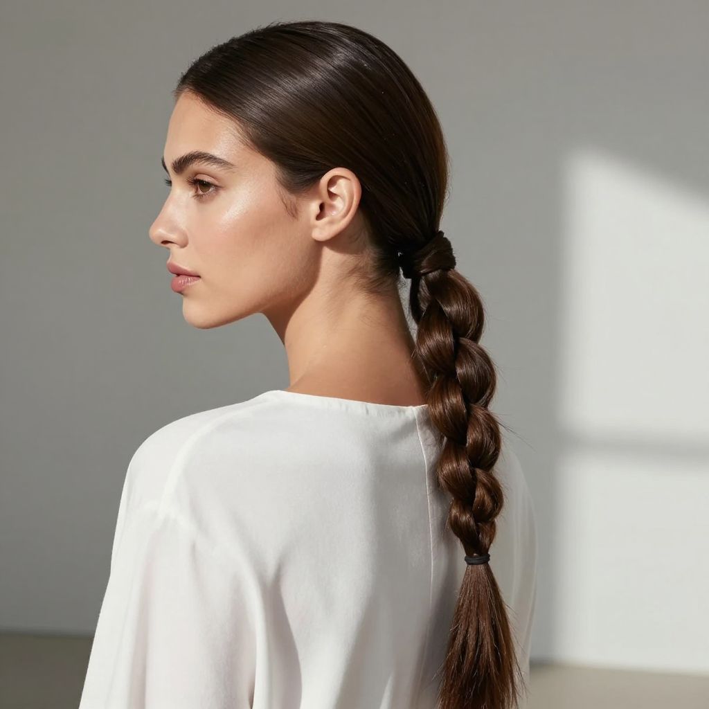 Textured Rope Braid Ponytail