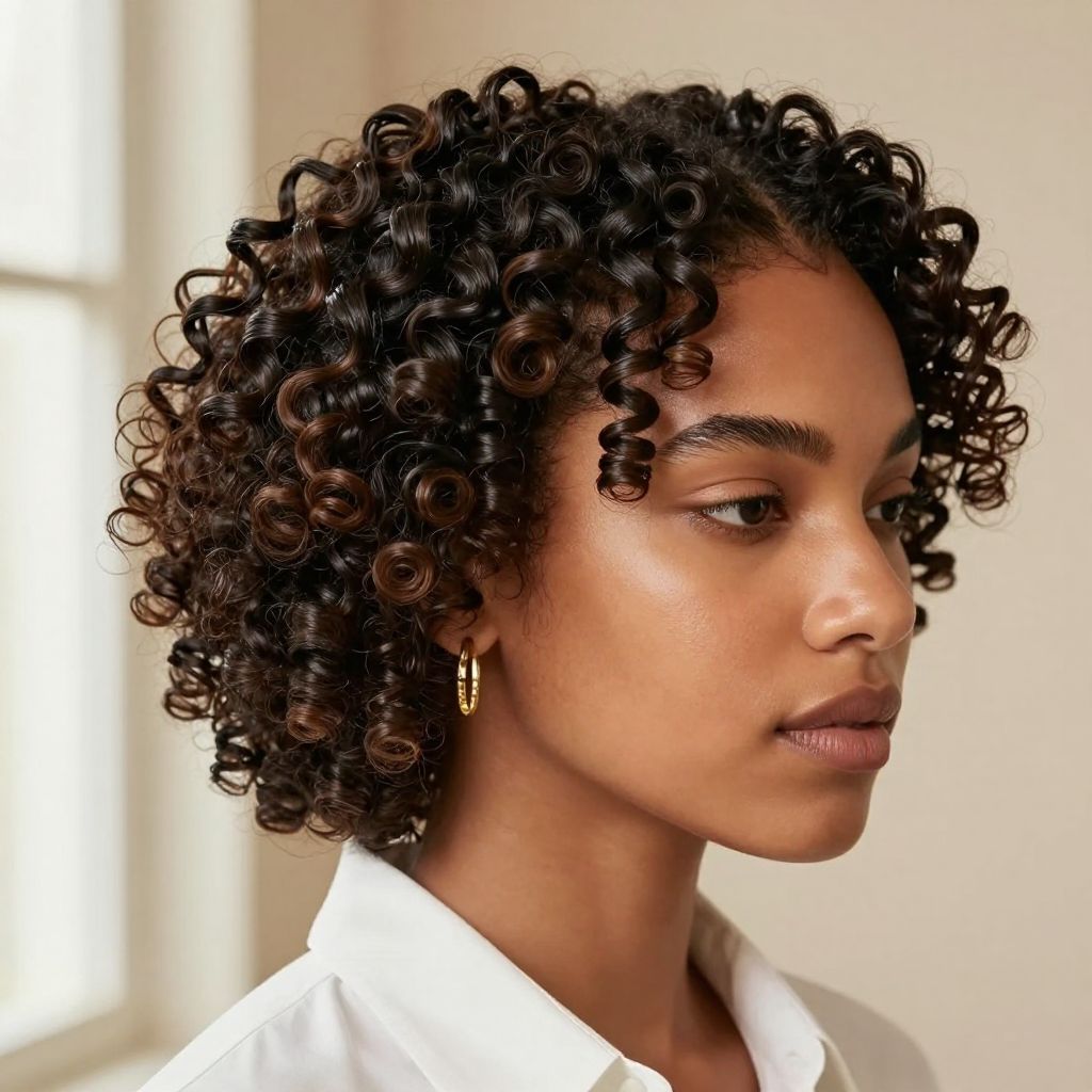Finger Coils with Side Part