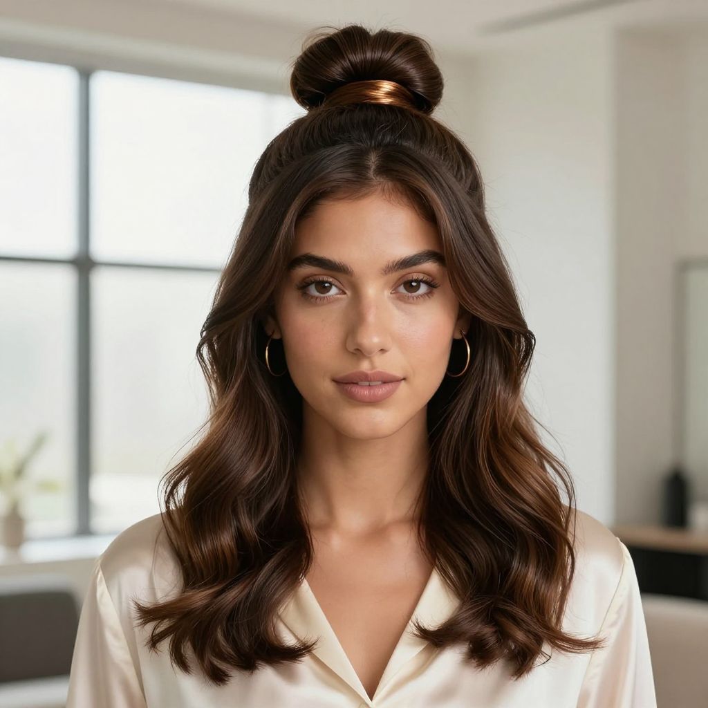 Silk-Lined Top Knot