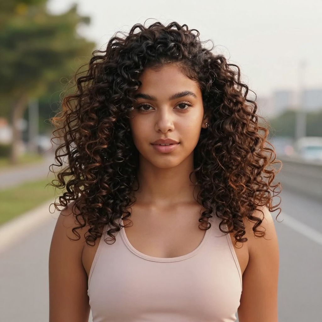 Curly High Puff