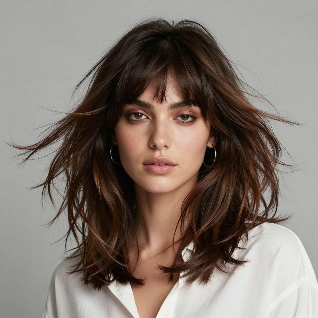 Voluminous Layered Shag