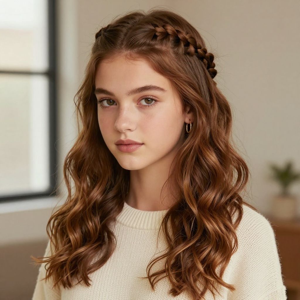 Braided Half-Up Crown