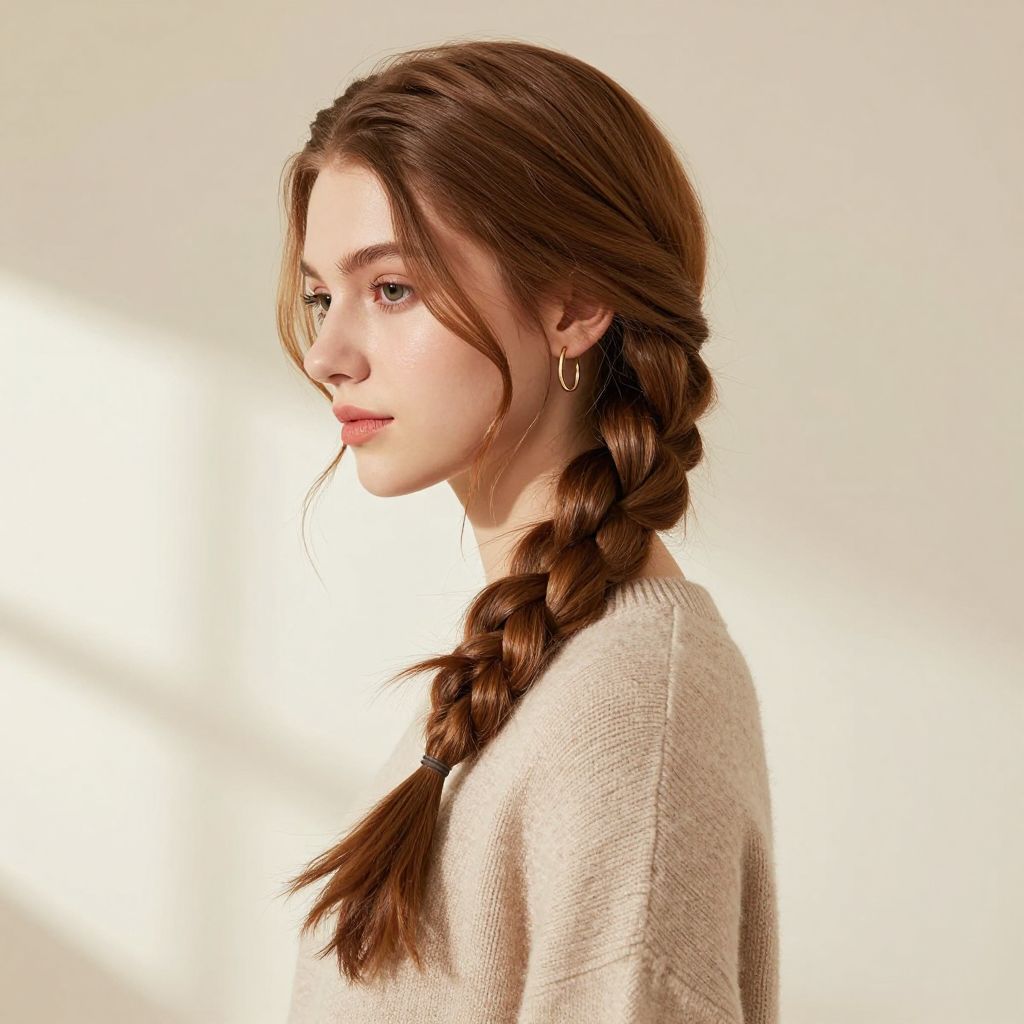 Side Swept Fishtail Braid