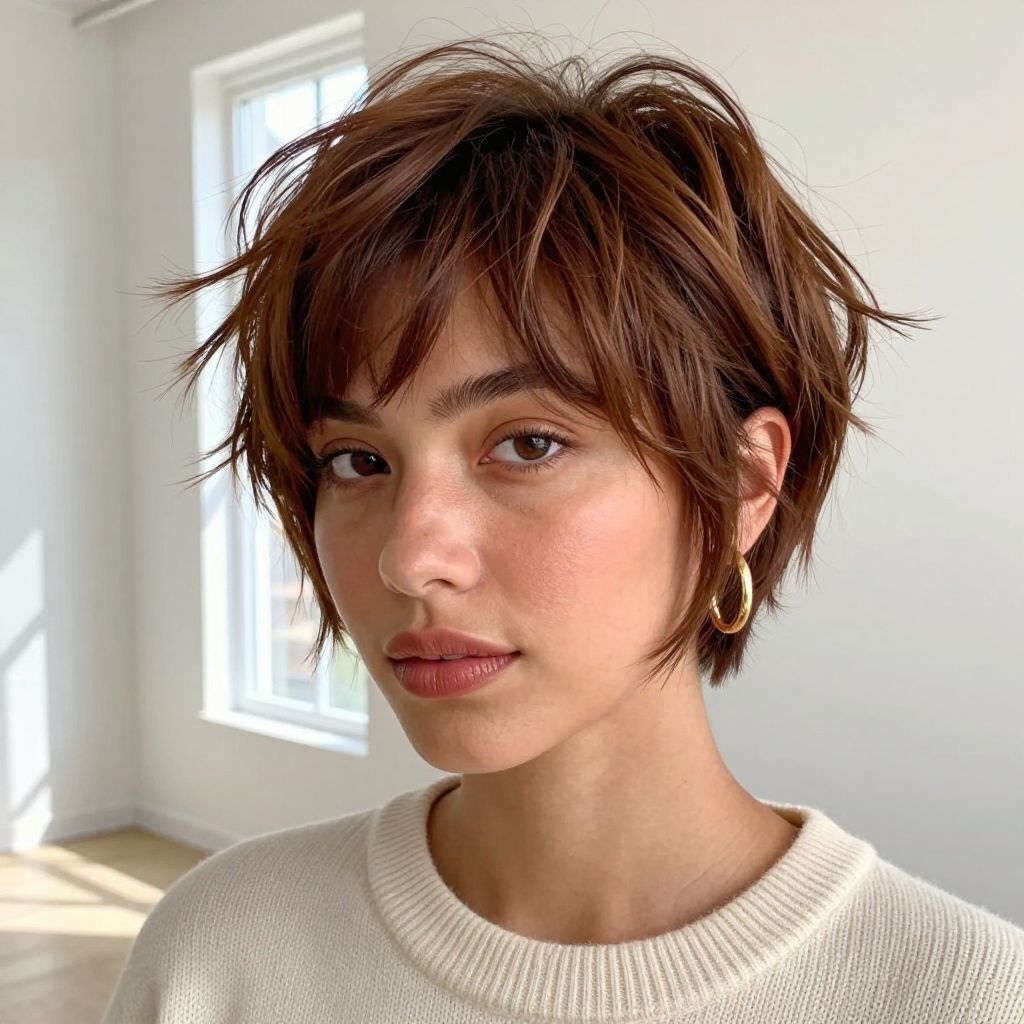 Choppy Crop with Volume on Top