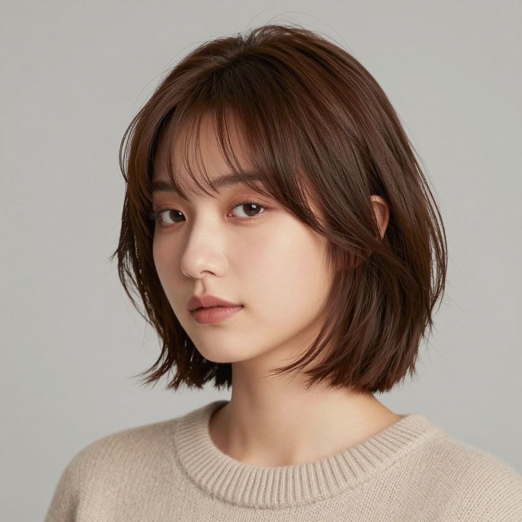 Layered Crop with Wispy Fringe