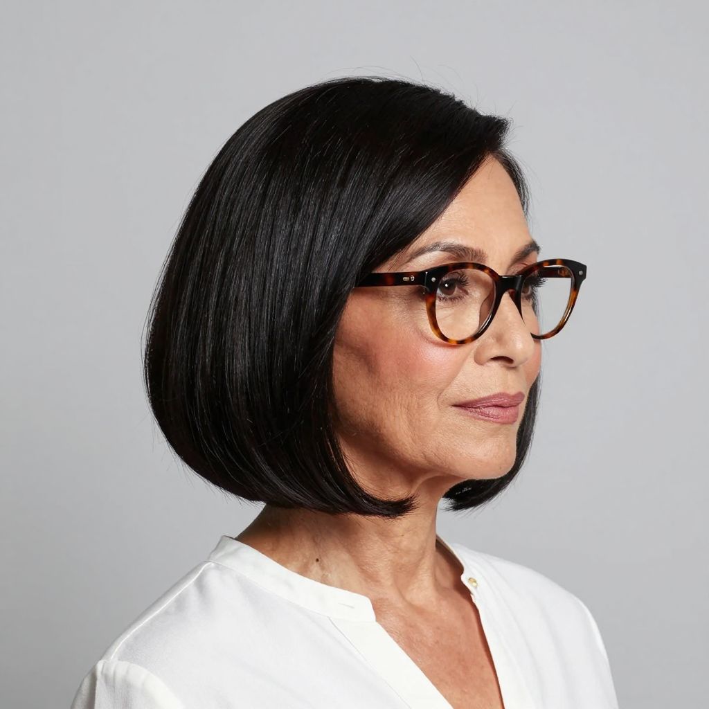 Sleek Rounded Bob