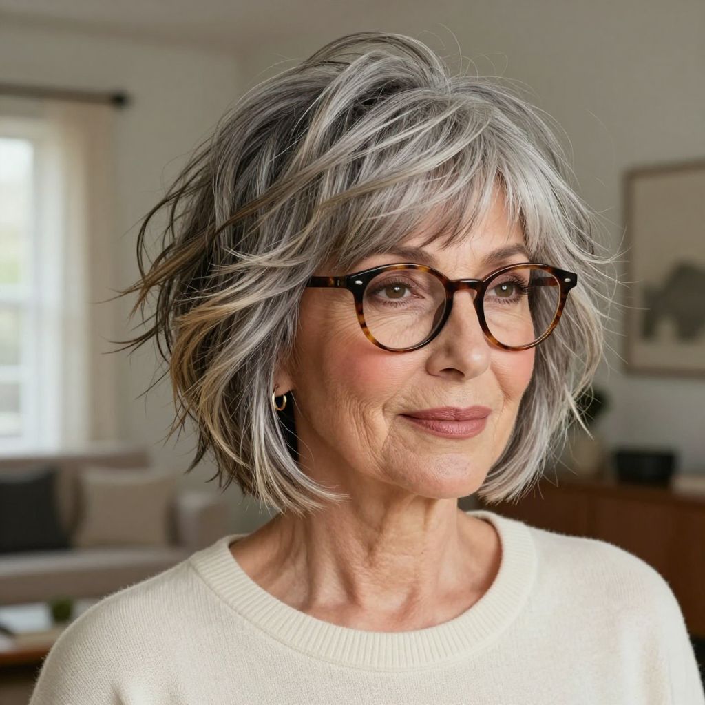 Shaggy Crop with Wispy Bangs
