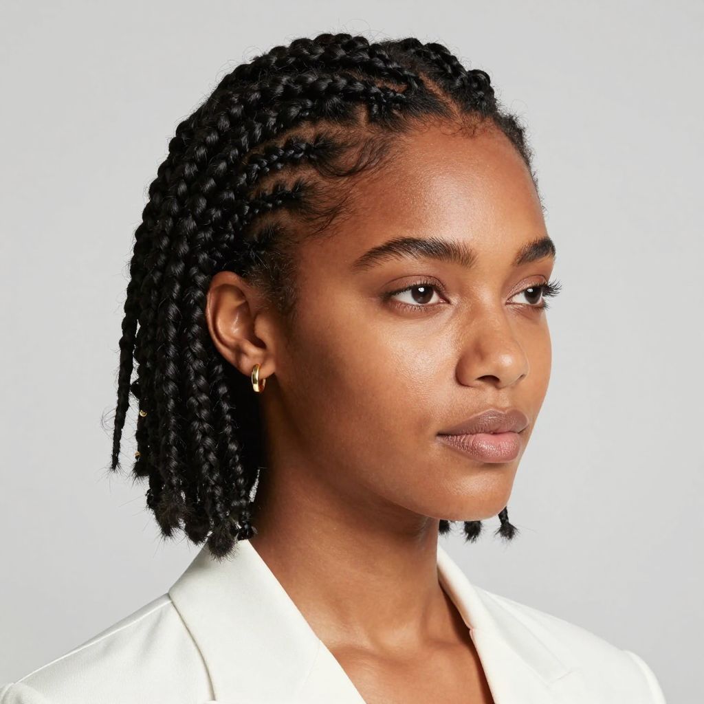 The Side Part Sleek Look