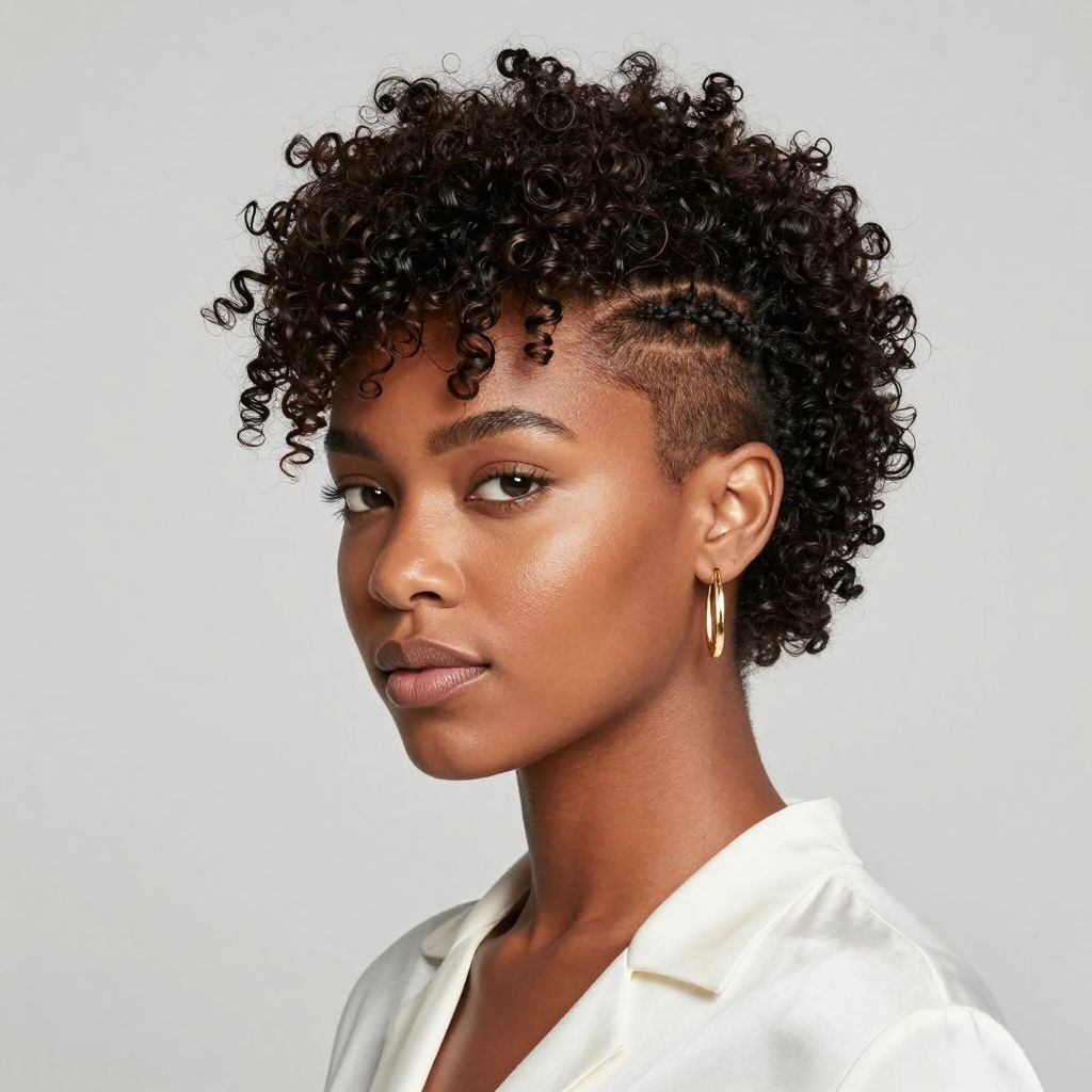 Curly High Top Fade