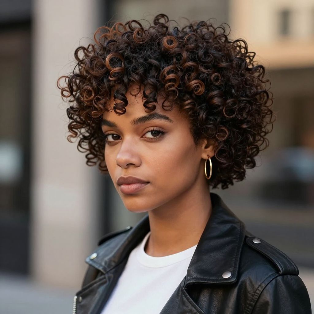 Soft Curly Faux Hawk