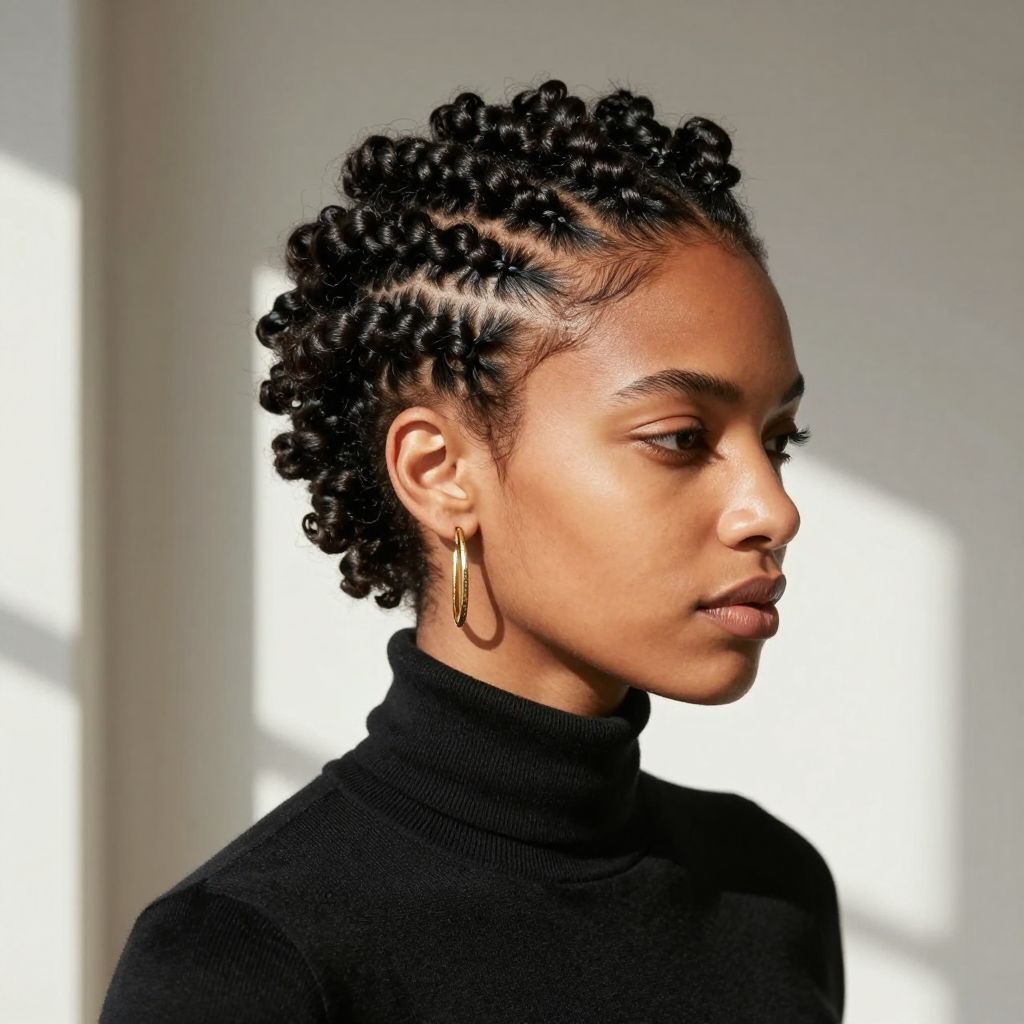 Tapered Twists with Defined Side Part