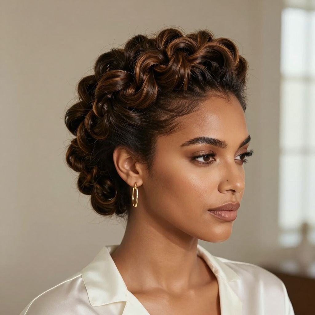 Twisted Crown with Tapered Nape