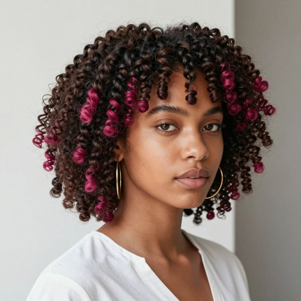 Short Twists with Peekaboo Color