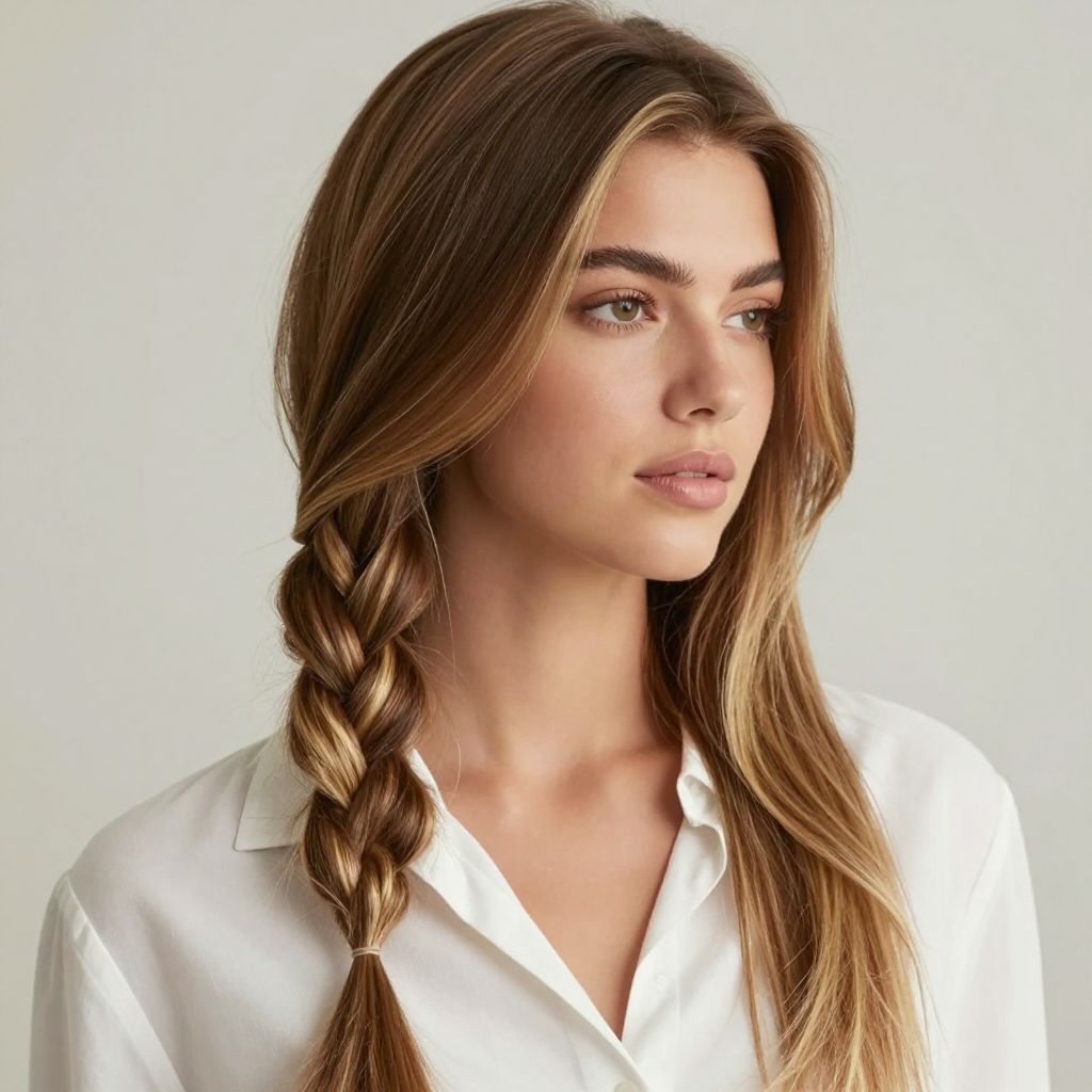Side Braid with Subtle Highlights