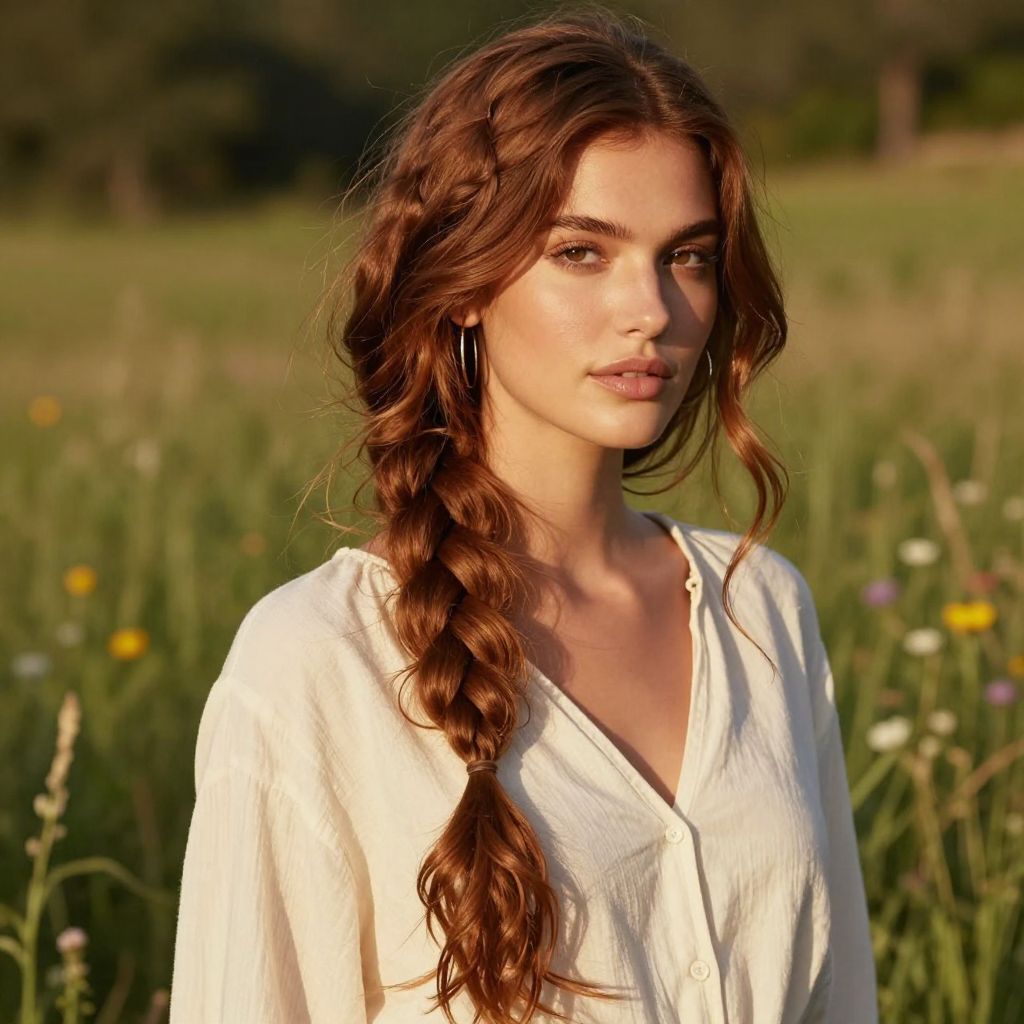 Boho-Chic Fishtail Side Braid