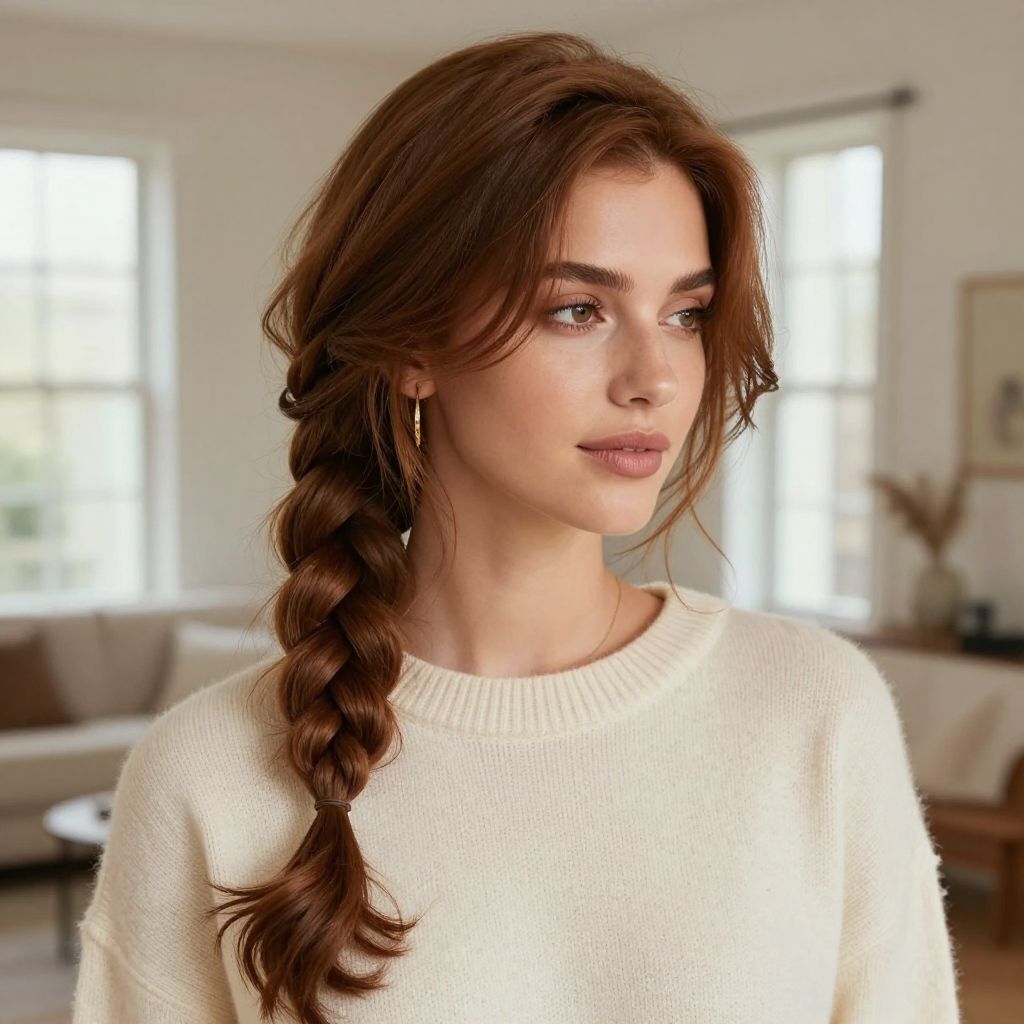 Side Rope Braid with Loose Facestrands