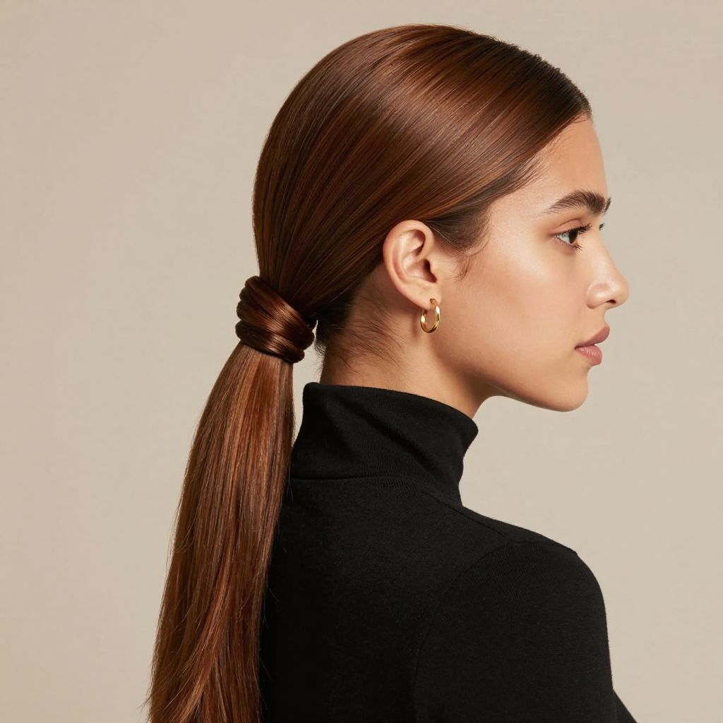 Sleek Twisted Ponytail