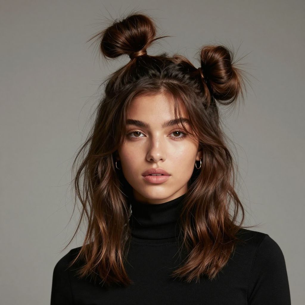 Asymmetric Space Buns